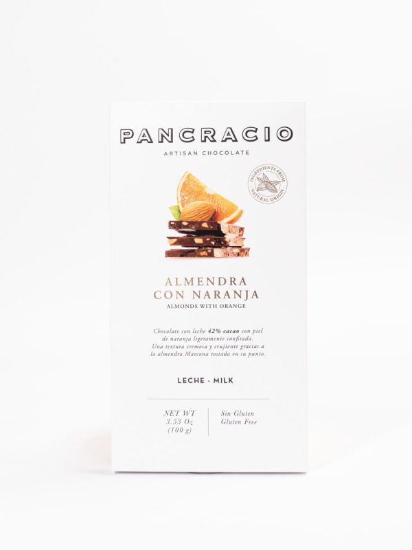 CHOCOLATE ARTESANO DE ALMENDRA Y NARANJA