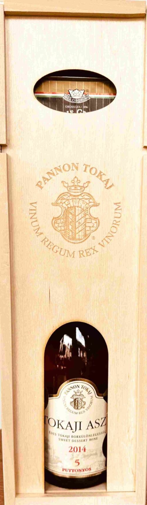 ESTUCHE GOLD DE TOKAJI ASZU 5 PUTTONYS Y FOIE GRAS