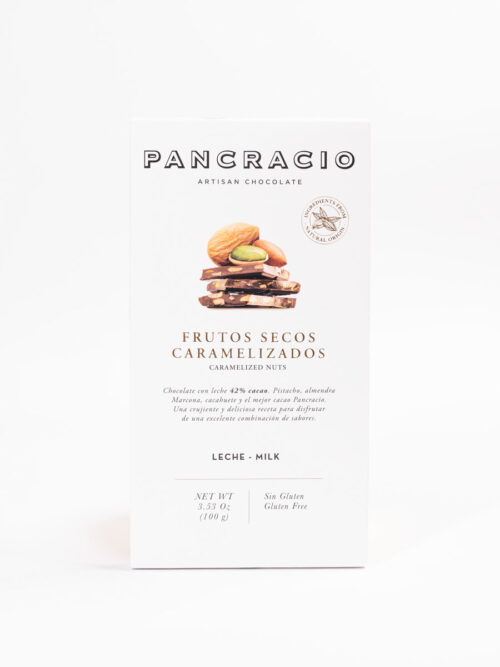 ARTISAN CHOCOLATE WITH CARAMELIZED NUTS AND DRIED FRUIT