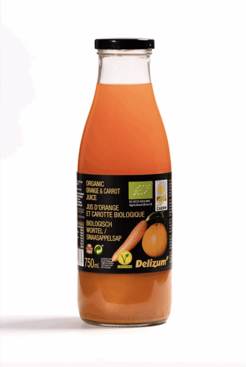 ORGANIC CARROT AND ORANGE JUICE (750ml)
