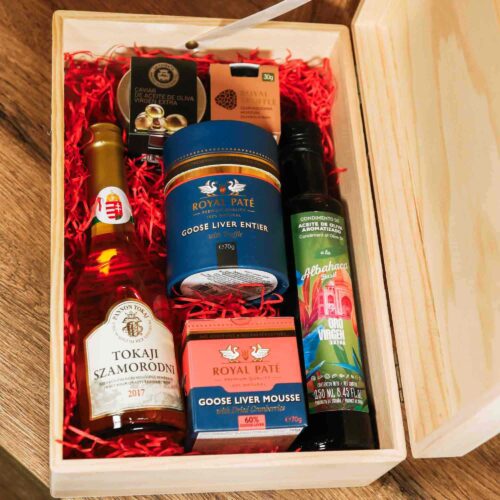 Gift Basket "Royal Gourmet Luxury" in Wooden Box
