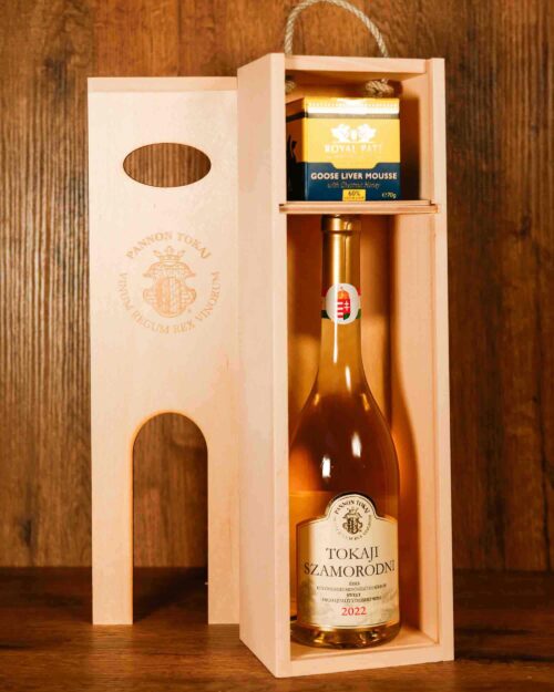 BRONZE CASE OF TOKAJI SZAMORODNI AND FOIE GRAS MOUSSE